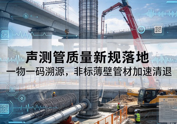 西乡塘声测管质量新规落地，一物一码溯源，非标薄壁管材加速清退